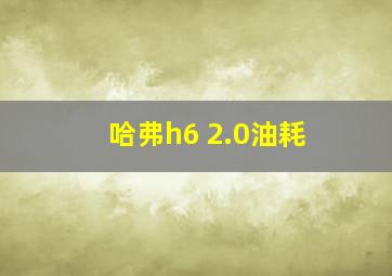 哈弗h6 2.0油耗